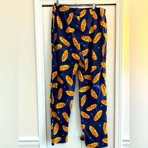 Seinfeld TV Show Navy Blue Lounge PJ Pants Drawstring & Pockets Sleepwear Large